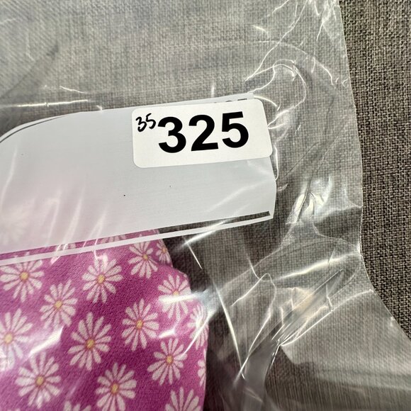 NEW! Hippie Rose Floral Top Lavender Front Tie XL Strappy Tank Rayon Adjustable - Picture 14 of 14